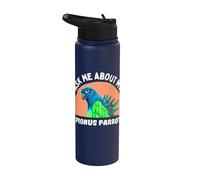 Ask Me About My Blue-Headed Parrot - Funny Bird Owner Stainless Steel Insulated Water Bottle