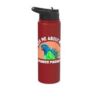 Ask Me About My Blue-Headed Parrot - Funny Bird Owner Stainless Steel Insulated Water Bottle