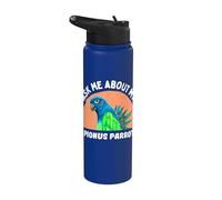 Ask Me About My Blue-Headed Parrot - Funny Bird Owner Stainless Steel Insulated Water Bottle