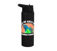 Ask Me About My Blue-Headed Parrot - Funny Bird Owner Stainless Steel Insulated Water Bottle