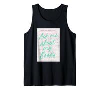 Ask Me About My Books Library Card Tank Top