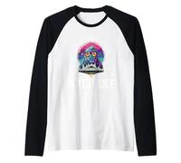 Ask Me About My Butthole | Funny Yeti UFO | Alien Abduction Raglan Baseball Tee