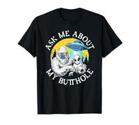 Ask Me About My Butthole | Funny Yeti UFO | Alien Abduction T-Shirt