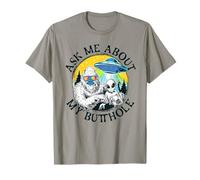 Ask Me About My Butthole | Funny Yeti UFO | Alien Abduction T-Shirt