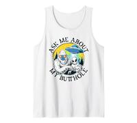 Ask Me About My Butthole | Funny Yeti UFO | Alien Abduction Tank Top