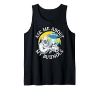 Ask Me About My Butthole | Funny Yeti UFO | Alien Abduction Tank Top