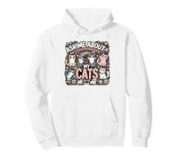 Ask Me About My Cats Pet Animal Cat Lover Owner Cat Mom Dad Pullover Hoodie
