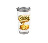 Ask Me About My Cheese Cheesemaker Cheese Making Gift Stainless Steel Insulated Tumbler