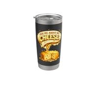 Ask Me About My Cheese Cheesemaker Cheese Making Gift Stainless Steel Insulated Tumbler