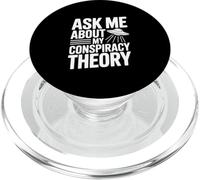Ask Me About My Conspiracy Theory UFO Lover PopSockets PopGrip for MagSafe