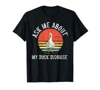 Ask Me About My Duck Disguise Duck Halloween Costume Funny T-Shirt