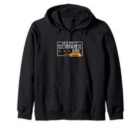 Ask Me About My Electromagnetic Aura Funny Theremin Players Zip Hoodie