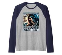 Ask ME About My Explosive Diarrhea Evil Skeleton Meme Cringe Raglan Baseball Tee