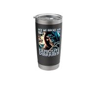 Ask ME About My Explosive Diarrhea Evil Skeleton Meme Cringe Stainless Steel Insulated Tumbler