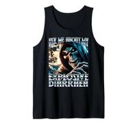 Ask ME About My Explosive Diarrhea Evil Skeleton Meme Cringe Tank Top