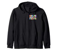 Ask Me About My Farts Edgy Adult Humor Sarcastic Humor Funny Zip Hoodie