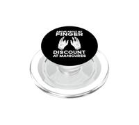 Ask Me About My Finger Discount Manicures Amputee PopSockets PopGrip for MagSafe