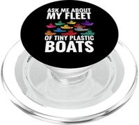 Ask Me About My Fleet Of Tiny Plastic Boats 3D Printing Fun PopSockets PopGrip for MagSafe