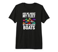 Ask Me About My Fleet of Tiny Plastic Boats 3D Printing Fun Premium T-Shirt