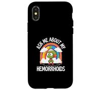 Ask Me About My Hemorrhoids Martian Embarrassing Gaggy Fun Case for iPhone X/XS