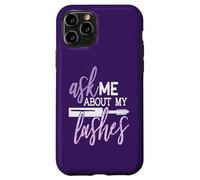 Ask Me About My Lashes Beauty Makeup Quote Case for iPhone 11 Pro