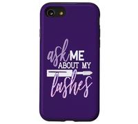 Ask Me About My Lashes Beauty Makeup Quote Case for iPhone SE (2020) / 7/8