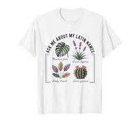 Ask Me About My Latin Names Gardening Lover Garden Humor T-Shirt