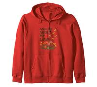 Ask Me About My Lawn No Mow May Pollinator Awareness Zip Hoodie