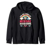 Ask Me About My Mystery Discharge Zip Hoodie