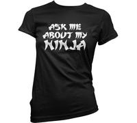 Ask Me About My Ninja Flip Women's T-Shirt - Black 12