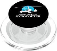 Ask Me About My Pilot Aviation Lover Gyrocopter PopSockets PopGrip for MagSafe