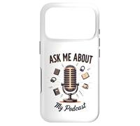 Ask Me About My Podcast Microphone Case for iPhone 17 Pro