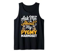 Ask Me About My Pygmy Marmoset Cute Monkey Pair Design Tank Top