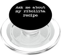 Ask me about my ribollita recipe Funny Ribollita Minimalist PopSockets PopGrip for MagSafe