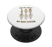 Ask Me About My Root System Native Plant Master Naturalist PopSockets Adhesive PopGrip