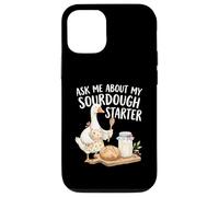 Ask Me About My Sourdough Starter Funny Baking Goose Design Case for iPhone 12/12 Pro
