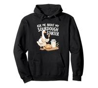Ask Me About My Sourdough Starter Funny Baking Goose Design Pullover Hoodie