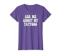 Ask Me About My Tattoos Retro Vintage T-Shirt