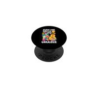 Ask Me About My Ukulele Funny Musician Instrument Quote PopSockets Adhesive PopGrip