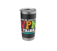 Ask Me About My VPK Tribe Proud Teacher Stainless Steel Insulated Tumbler
