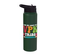 Ask Me About My VPK Tribe Proud Teacher Stainless Steel Insulated Water Bottle