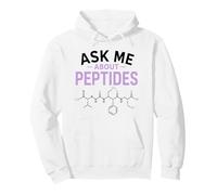 Ask Me About Peptides Fitness Science Biohacking Funny Gym Pullover Hoodie