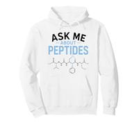 Ask Me About Peptides Fitness Science Biohacking Funny Gym Pullover Hoodie