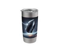 Ask Me About The Black Knight Satellite Ancient UFO Stainless Steel Insulated Tumbler