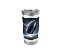 Ask Me About The Black Knight Satellite Ancient UFO Stainless Steel Insulated Tumbler