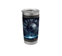 Ask Me About The Black Knight Satellite Ancient UFO Stainless Steel Insulated Tumbler