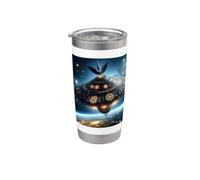 Ask Me About The Black Knight Satellite Ancient UFO Stainless Steel Insulated Tumbler