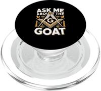 Ask Me About the Goat Freemason Humor Design PopSockets PopGrip for MagSafe