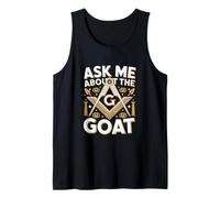 Ask Me About The Goat Freemason Humor Design Tank Top