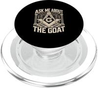 Ask Me About The Goat Freemason Humor PopSockets PopGrip for MagSafe